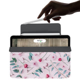 the VistaCase Personalized iPad Slim Fit Case with Flat Flower 2 design,  The case includes built-in storage and a cutout for easy magnetic attachment of your Pencil, ensuring it's always within reach.