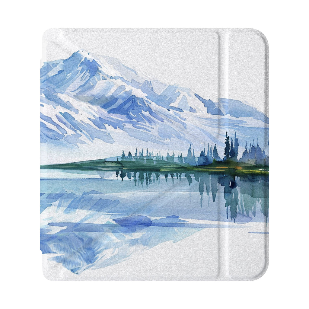 front view of personalized Kobo case with Watercolor View design