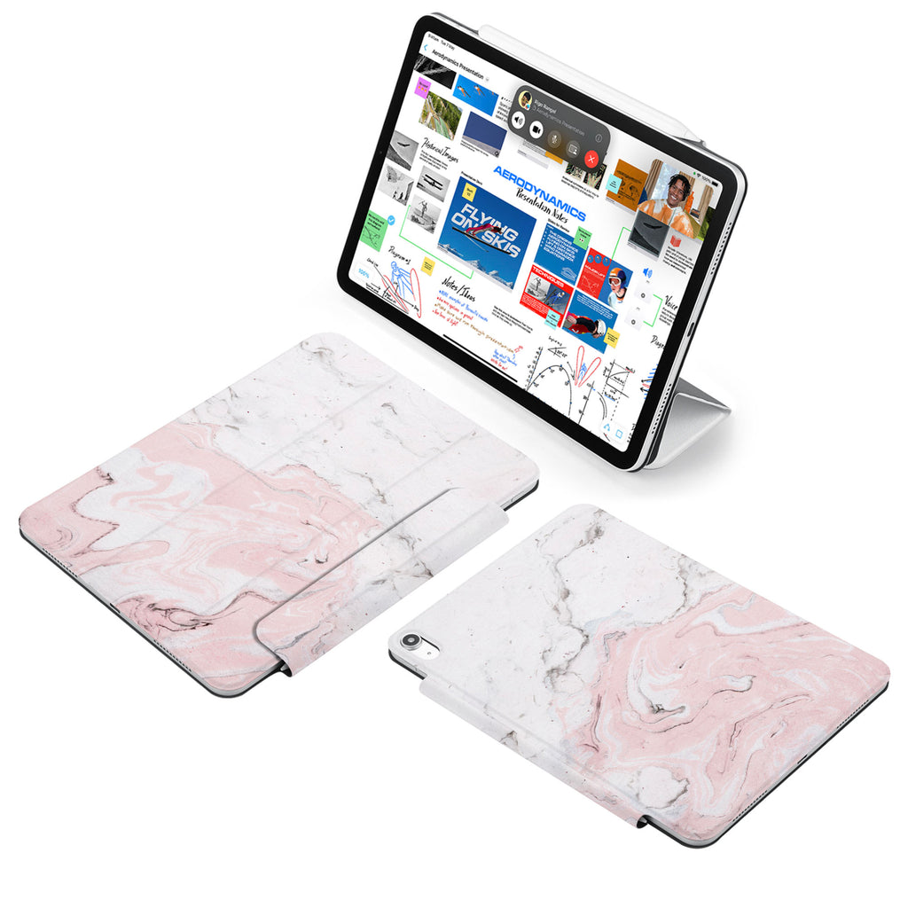 the VistaCase Personalized iPad Slim Fit Case with Pink Marble design,  Made to order, you can personalize it further by adding a monogram or your signature to the design, making it the perfect personalized gift.