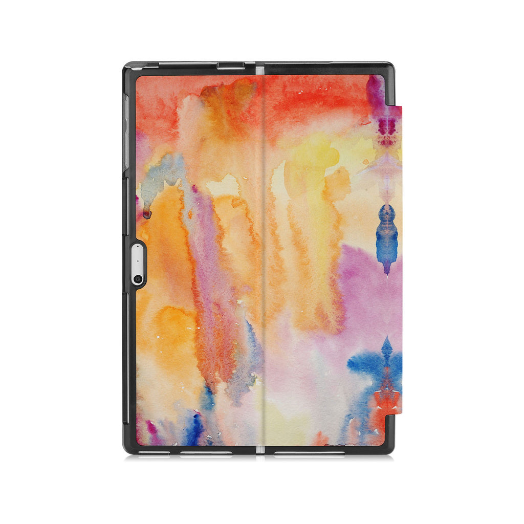 the back side of Personalized Microsoft Surface Pro and Go Case with Splash design