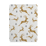 front and back view of personalized iPad case with pencil holder and 01 design