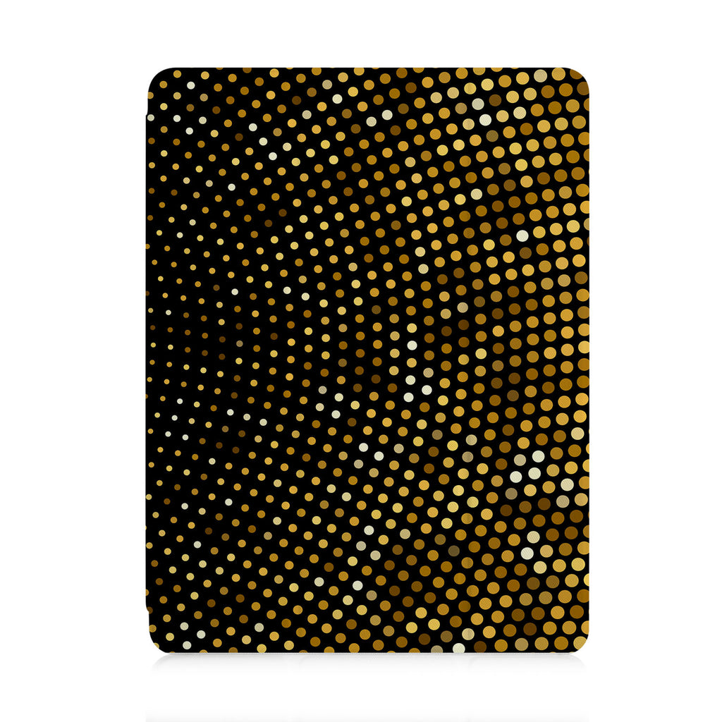 front and back view of personalized iPad case with pencil holder and 05 design