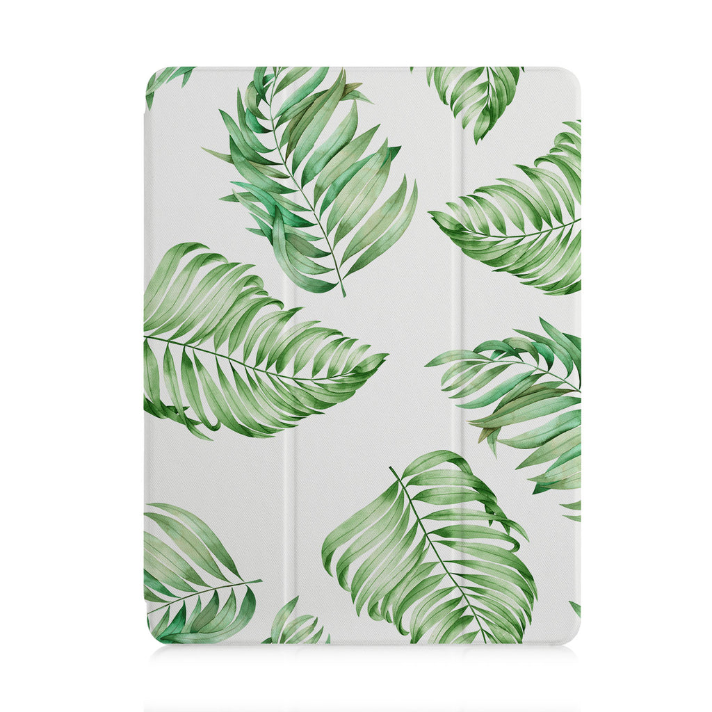 front and back view of personalized iPad case with pencil holder and 03 design