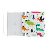 iPad SeeThru Casd with Dinosaur Design Fully compatible with the Apple Pencil