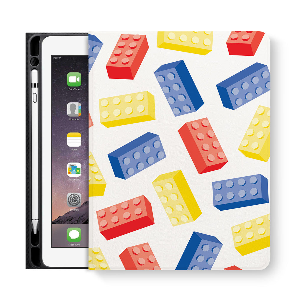 frontview of personalized iPad folio case with 1 design
