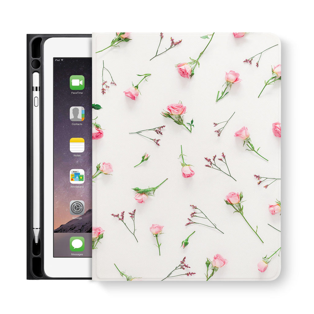 frontview of personalized iPad folio case with 5 design