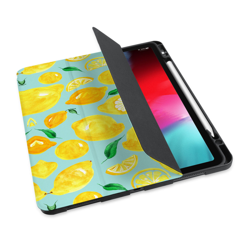 personalized iPad case with pencil holder and Fruit design - swap