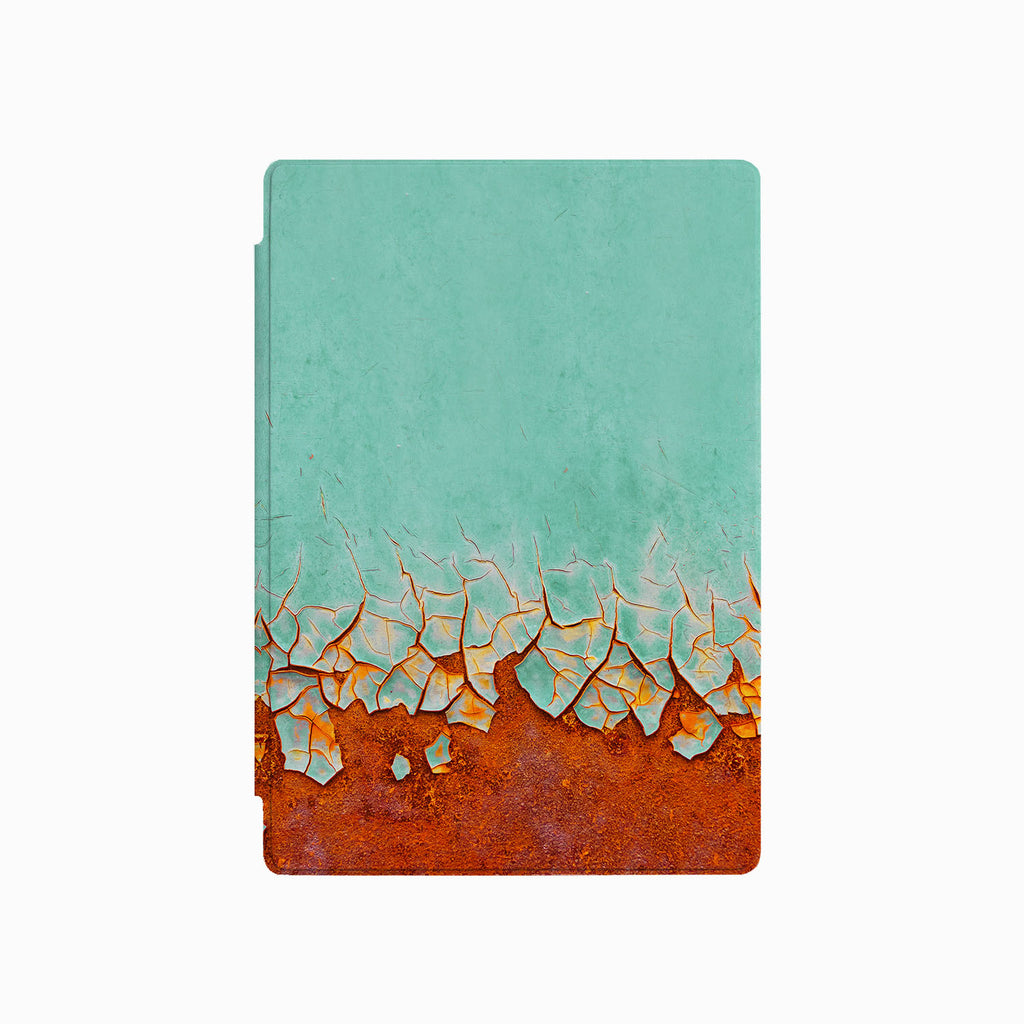 the front side of Personalized Microsoft Surface Pro and Go Case with Rusted Metal design