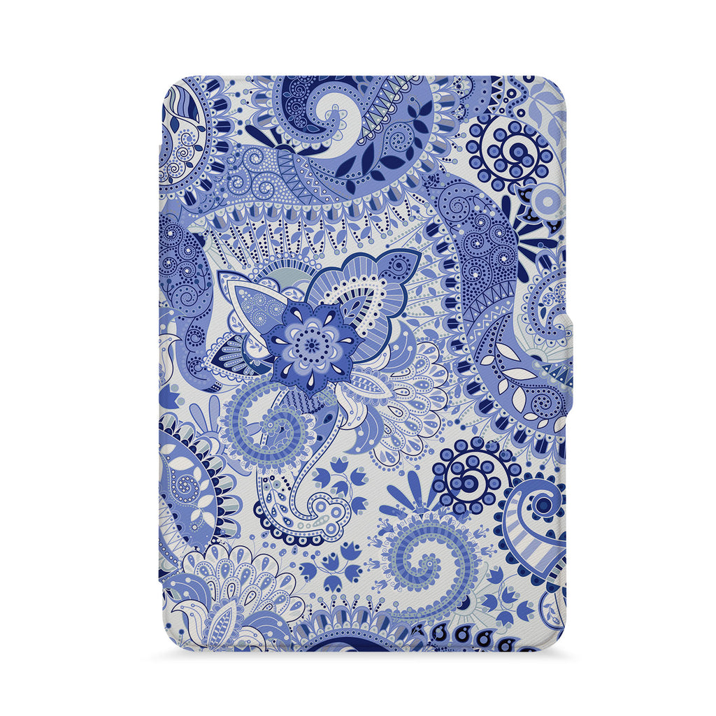 front view of personalized kindle paperwhite case with 08 design - swap