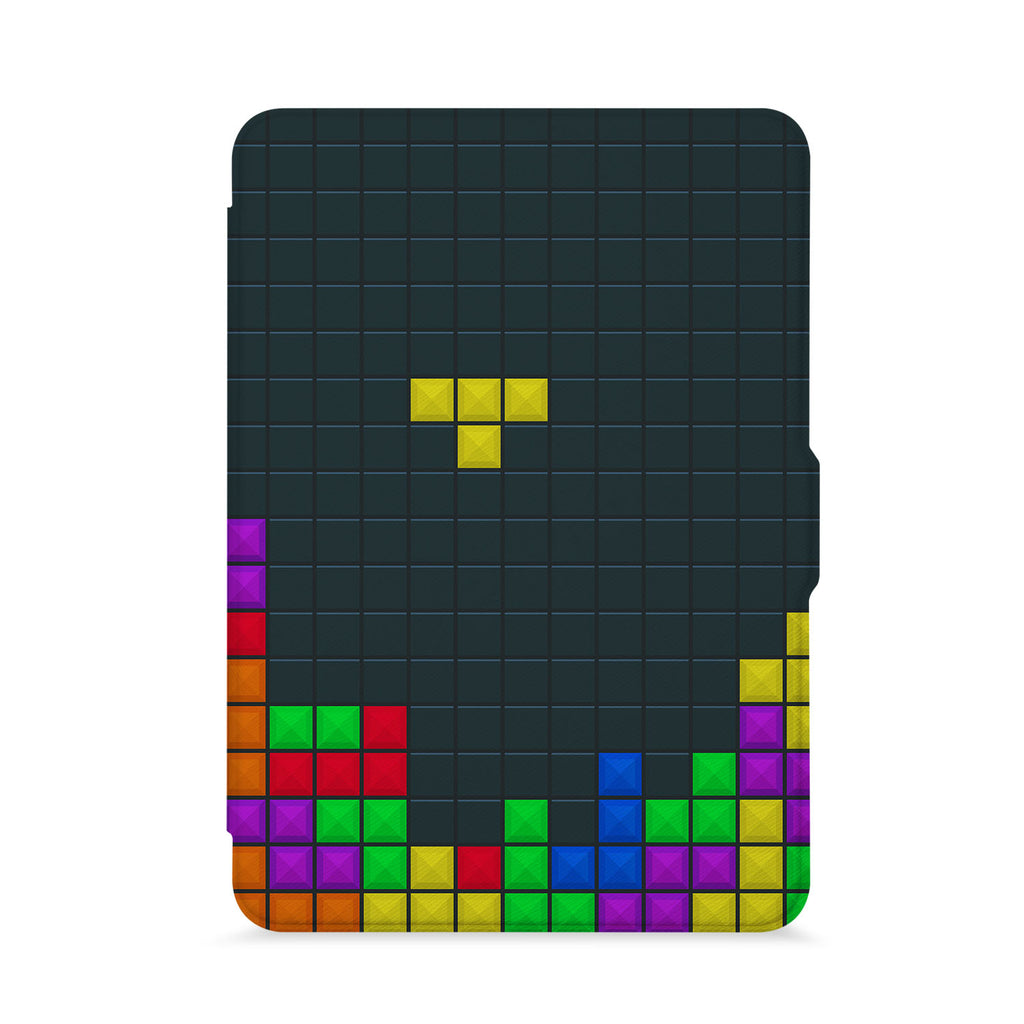 front view of personalized kindle paperwhite case with 03 design - swap