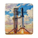 front view of personalized Kobo case with Elon Musk SpaceX design