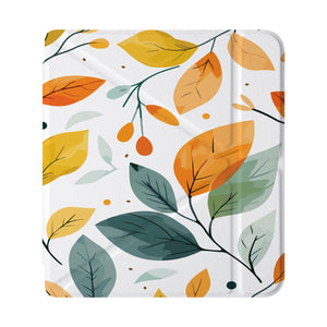 front view of personalized Kobo case with Leaves design