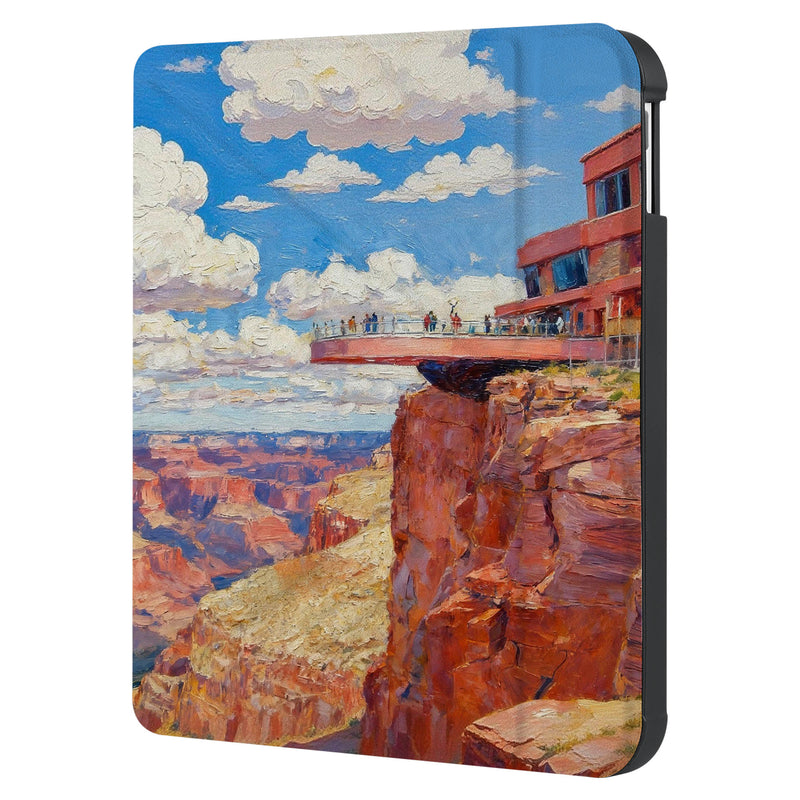 swap front and back view of personalized KOBO case and US Famous Attractions design - swap