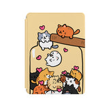 the front side of Personalized Microsoft Surface Pro and Go Case with Cute Cats design