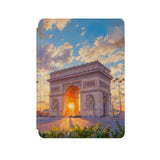 the front side of Personalized Microsoft Surface Pro and Go Case with France Famous Attractions design