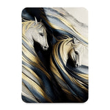 the front view of Personalized Samsung Galaxy Tab Case with Horses design