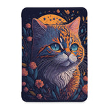 the front view of Personalized Samsung Galaxy Tab Case with Cute Cat design