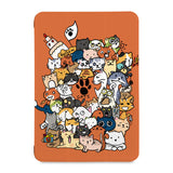 the front view of Personalized Samsung Galaxy Tab Case with Cute Cats design