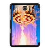 the back view of Personalized Samsung Galaxy Tab Case with Elon Musk SpaceX design