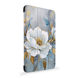 the side view of Personalized Samsung Galaxy Tab Case with Flower Art design