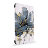 the side view of Personalized Samsung Galaxy Tab Case with Artistic Flower design