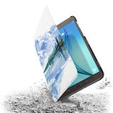 the drop protection feature of Personalized Samsung Galaxy Tab Case with Watercolor View design