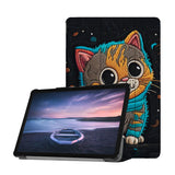 Personalized Samsung Galaxy Tab Case with Cute Cat design provides screen protection during transit