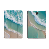 the whole printed area of Personalized Samsung Galaxy Tab Case with Sea Waves design