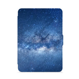 front view of personalized kindle paperwhite case with Starry Night design