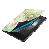 Magnetic attachment ensures cover is securely closed kindle case with Forst Animal design