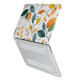 hardshell case with Leaves design has rubberized feet that keeps your MacBook from sliding on smooth surfaces