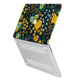 hardshell case with Autumn Leaves design has rubberized feet that keeps your MacBook from sliding on smooth surfaces