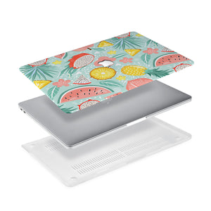 Ultra-thin and lightweight two-piece hardshell case with Tropical Fruits design is easy to apply and remove - swap