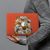 hardshell case with Cute Cats design combines a sleek hardshell design with vibrant colors for stylish protection against scratches, dents, and bumps for your Macbook