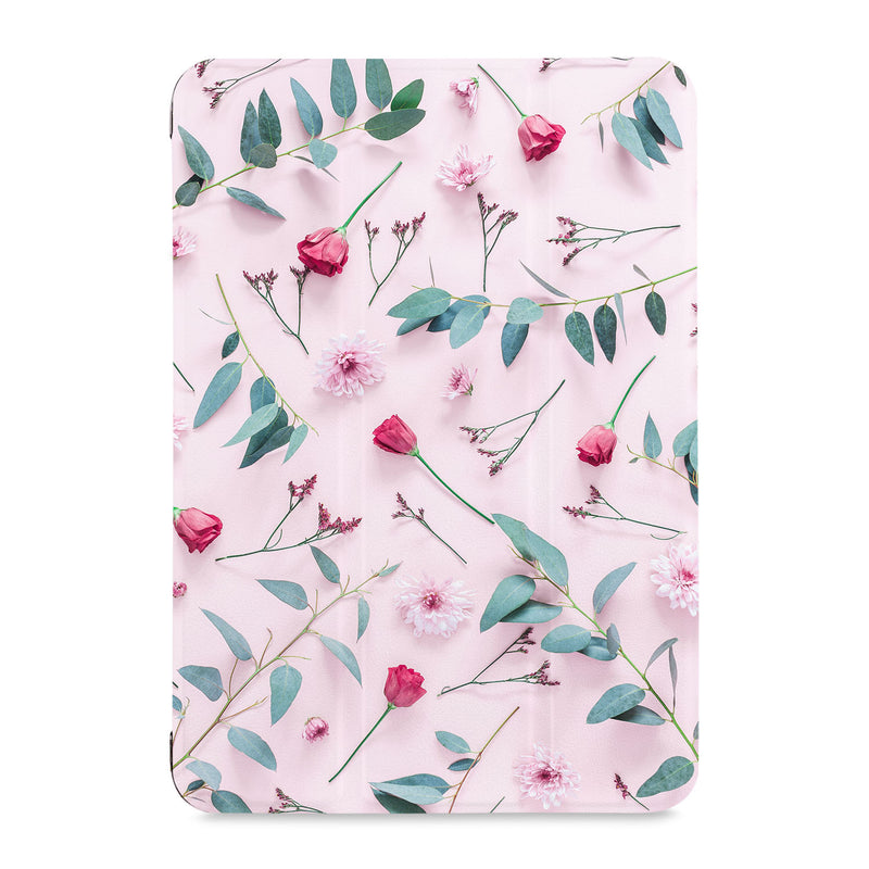 the front view of Personalized Samsung Galaxy Tab Case with Flat Flower 2 design