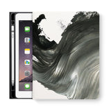 frontview of personalized iPad folio case with 2 design