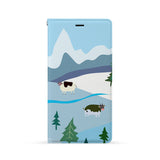 Front Side of Personalized Huawei Wallet Case with 6 design