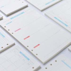 Organiser Blue Refills